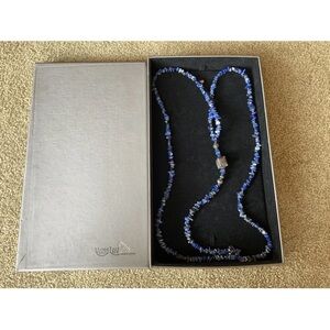 Sapphire Blue Necklace Flexible To Wear In 3 Unique Ways Yang Lang